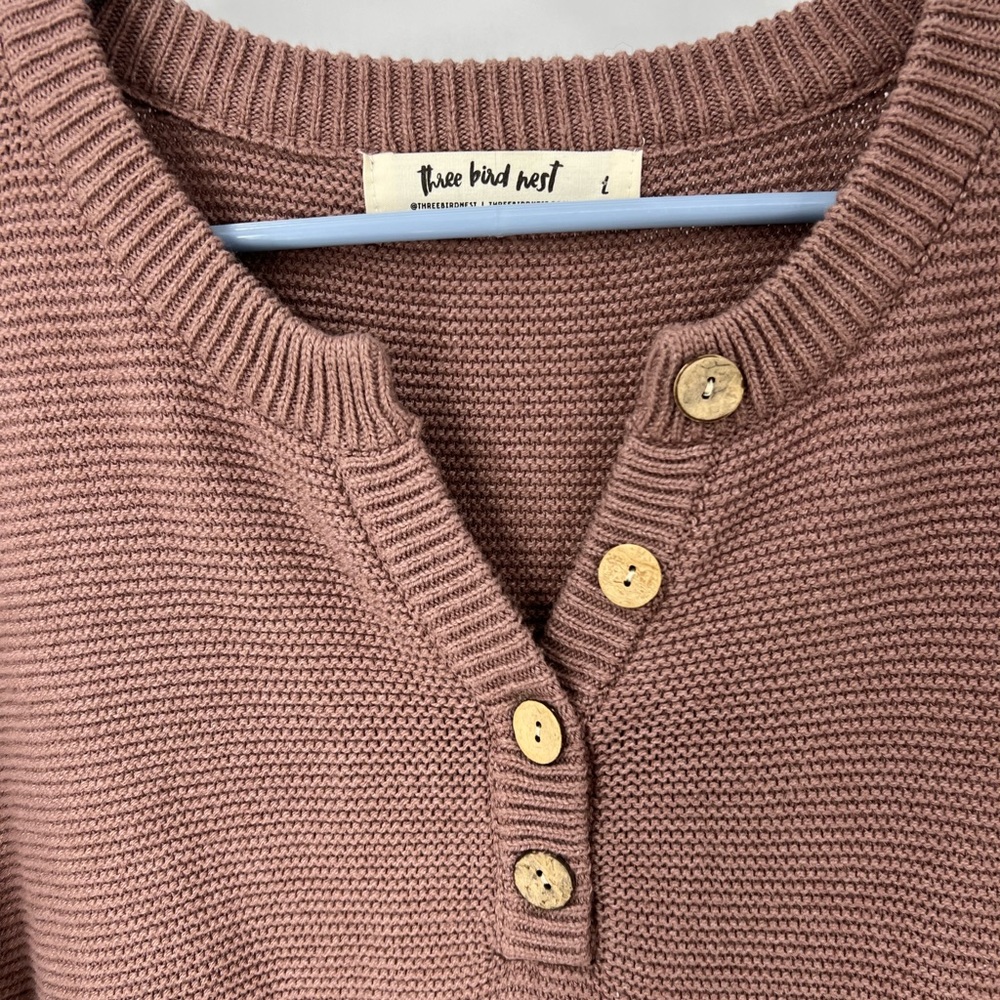 Three Bird Nest Color Block, Drop Shoulder High, … - image 6